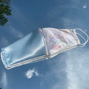 Floral Satin Face Mask Washable Double Layered